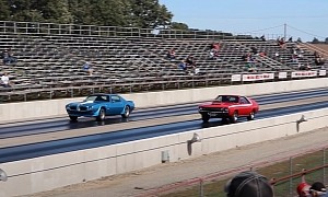 1972 Pontiac Firebird Drag Races 1970 AMC AMX, Can You Guess Who Wins?