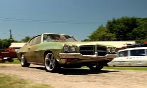 1972 Pontiac LeMans Spent 20 Years in a Barn, Gets First Wash and Drive