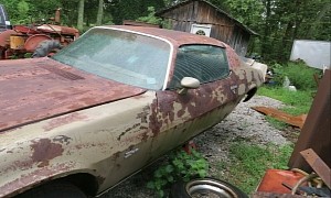 1973 Chevrolet Camaro Z/28 Looks Like a Chicken Coop, Parked Outside for 42 Years
