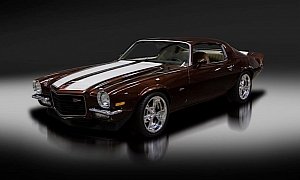 1973 Chevrolet Camaro Z28 with Toyota Tundra Paint Gets Named “Root Beer Float”