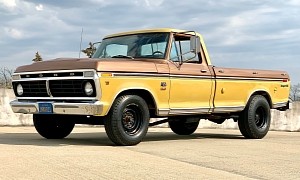 1973 Ford F-250 Camper Special Is Not Your Grandpa's Truck, Flaunts Cobra Jet V8