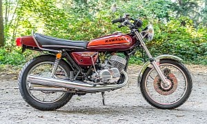 1974 Kawasaki H1 Mach III Looks Seriously Arresting After an Exhaustive Restoration