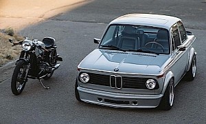 1975 BMW 2002 Is a Perfect Fit for a BMW R75/6, Sell as the Perfect Custom Pair