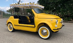 1975 Fiat 500 Jolly Evocation Is a Tribute to Retro Millionaires’ Beach Cars