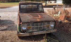 1976 Ford Bronco Rust Bucket Saved After Sitting for Decades, 302 V8 Still Runs