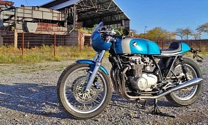 1976 Honda CB550 Turns Neat Cafe Racer With Extra Oomph on Tap