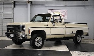 1977 Chevy Silverado Long Bed Comes With Original Engine, American Classic Truck