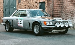 1979 Mercedes-Benz 450 SLC 5.0 Has Rally History Written on It, Is for Sale at Auction