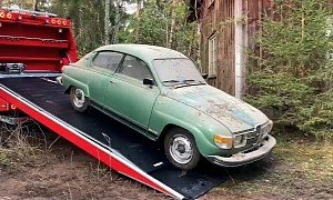 1979 Saab 96 Spent Its Entire Life in a Barn, Emerges With 4 Miles on the Odo