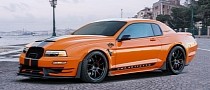 1980s Ford Thunderbird Gets Shelby Mustang Rendering Makeover