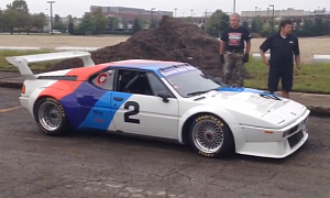 1981 BMW M1 IMSA GTO Unloading at Rally for the Ranch 2013