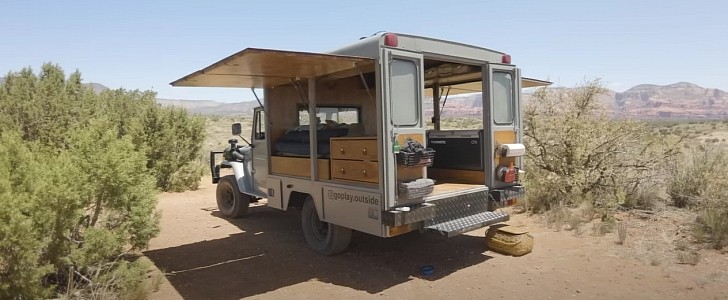 Couple turns 1981 Toyota Land Cruiser into a unique overland camper