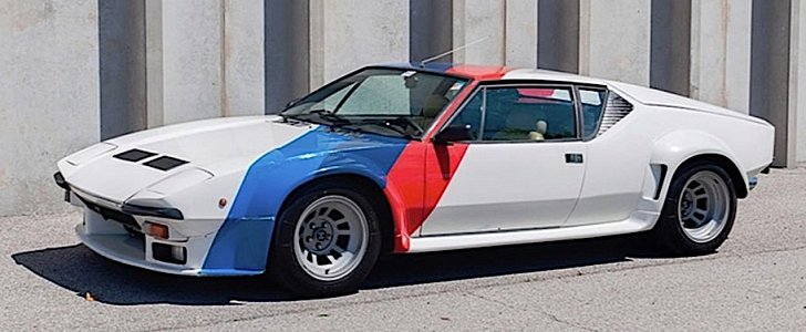 1982 DeTomaso Pantera GT5 with BMW M1 paint scheme
