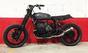 1983 BMW R100 GS Black Ops Comes With Dented Tank Because It’s Cool