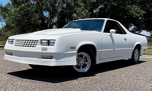 1983 Chevy El Camino Is So White You'll Need Sunglasses to Bid on It