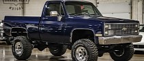 1984 Chevrolet K10 Is a Lifted, Dark Blue Bad Boy Hiding a Cool Big Block Secret