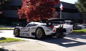 1984 Lancia LC2 Le Mans Prototype Hits Public Roads, Goes Full Throttle on the Highway