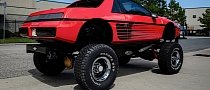 1984 Pontiac Fiero Custom Is a Macabre Ferrari Testarossa-Chevy Blazer Mashup