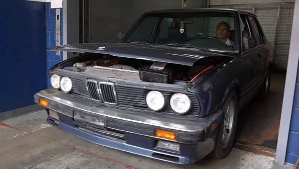 1985 BMW 535i E28 before detailing