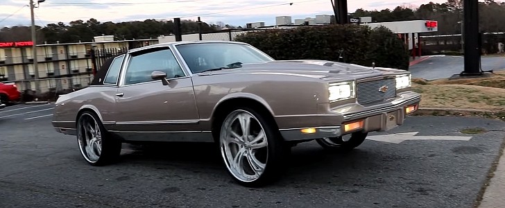 1985 Chevrolet Monte Carlo on 24-inch wheels