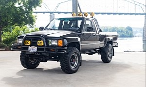 1985 Toyota Pickup Back to the Future Tribute Would Make Marty McFly Proud