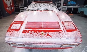 1986 Ferrari 328 GTS Gets Its First Wash in Six Years, It's Like a Breath of Fresh Air