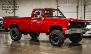 1986 GMC K1500 Is a Crimson, Lifted, Cheap ‘Square Body’ That Won't Disappoint