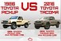 1986 Toyota Pickup vs. 2016 Toyota Tacoma Infographic: Trucks Haven’t Changed Too Much