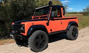 1987 Land Rover Defender 90 Pickup Is One Very Short High Rider