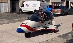 1987 Pulse Autocycle Is for Sale: Motorcycle-Car Hybrid Is Shaped like a Plane