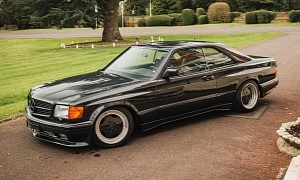 1989 Mercedes-Benz 560 SEC AMG Flexes Wide Body, Massive V8