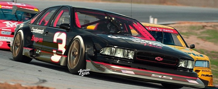 1990s DTM racing has Chevrolet Impala SS American visitor in rendering by abimelecdesign on Instagram
