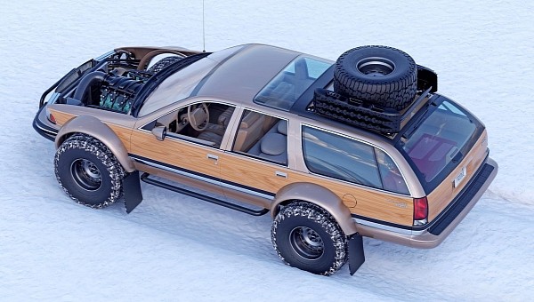 1991 Buick Roadmaster Estate Wagon CGI transformation by abimelecdesign