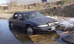 1991 Pontiac Parked in a Pond for 19 Years Was on Its Way to the Crusher, It Begs To Live
