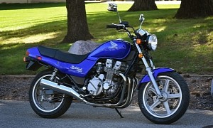1993 Honda CB750 Nighthawk Looks Handsome Wearing Blue Paint and Modern Rubber
