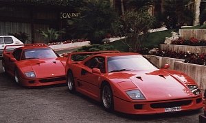 1993 Monaco Supercar Spotting Photos Showing Two Ferrari F40s, a Retro Delight