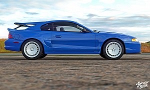 1994 Ford Mustang "RS Cosworth" Rendering Flexes Double Spoiler, Turbo Engine