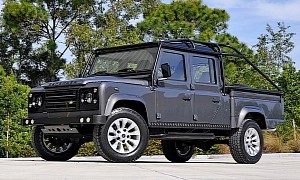 1995 Land Rover Defender Got All Fancy for Its One Way Trip to America