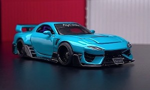 1995 Mazda RX-7 Grows an Attitude Along With a Mean Body Kit, Both Are Tiny