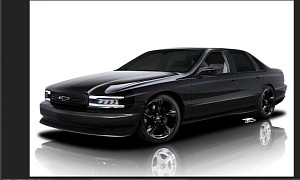 1996 Chevrolet Impala SS Digitally Modernized With 2022 Nissan Frontier Headlights