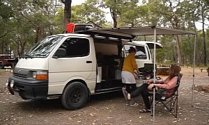 1997 Toyota Hiace Van Was Transformed Into a Super Functional, Off-Grid Tiny Home