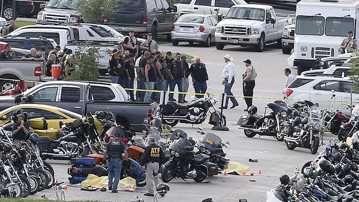Nine bikers killed in a gang was in Waco, TX.