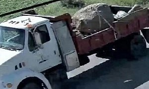 2 Women Killed as Boulder from Pickup Truck Smashes Their Car