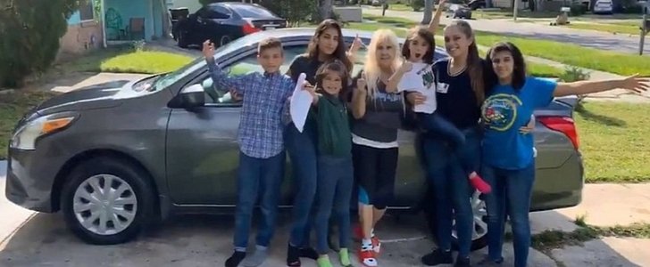 Strangers donate new car to 20-year-old raising her 5 siblings on her own
