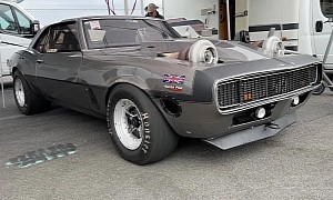2000-HP '68 Camaro Drag Car Makes Fighter Plane Numbers at Disused WWII RAF Base