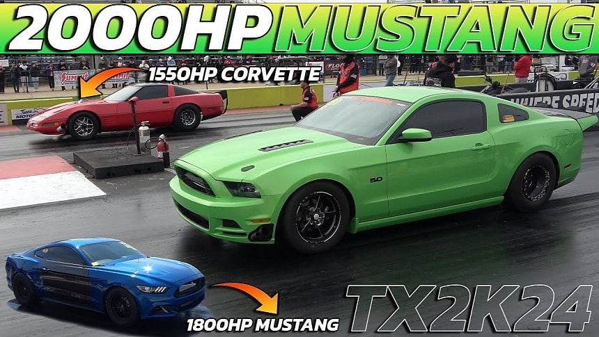 Ford Mustang vs Corvette vs Mustang on ImportRace