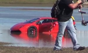 2000 HP Lamborghini Gallardo Crashes into a Lake
