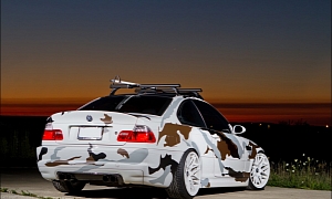 2004 BMW M3 Sports Arctic Camouflage Wrap