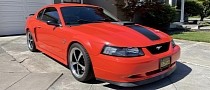 2004 Ford Mustang Mach 1 in Competition Orange Cleans Up Really Well