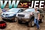 2004 VW Touareg vs WJ Jeep Grand Cherokee vs Steep Hill Has Clear Winner